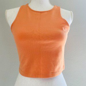 NWT Basic High-Neck Crop Top; Size Large